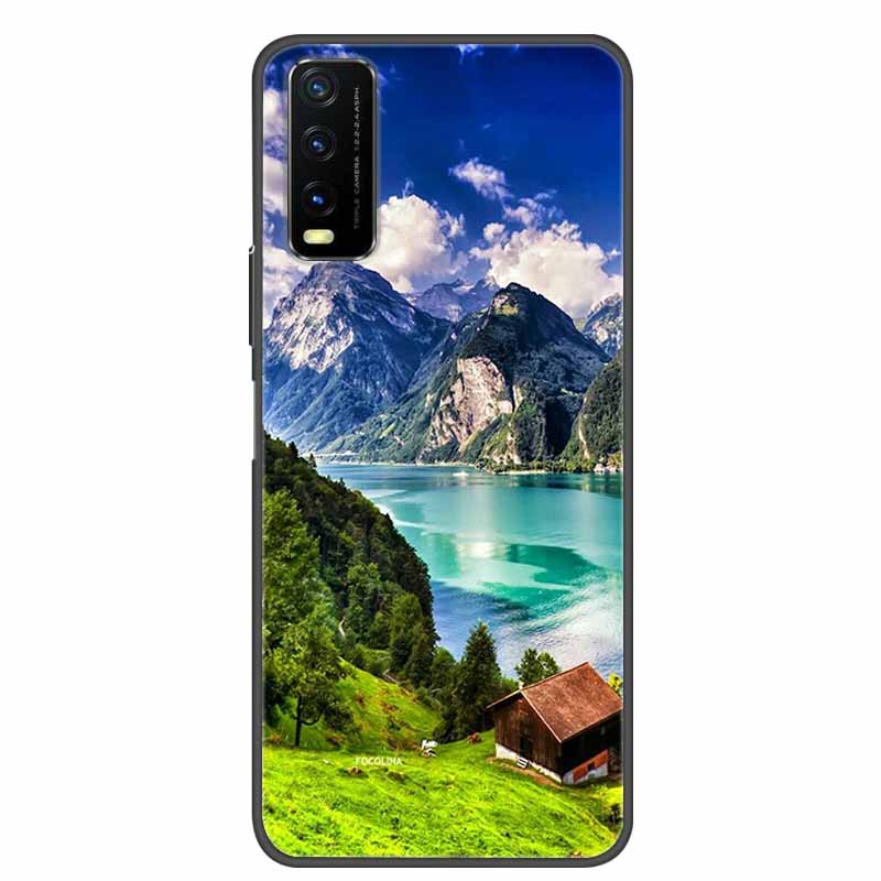 For Vivo Y20 Case Marble Soft Silicone Back Case for Vivo Y20S Y20 S Y 20i Phone Cover for Vivo V2027 Y20i Coque Funda Bag