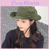 Classic Cotton Fisherman Hat With Wide Brim For Outdoor Sun Protection Summer Casual Wear