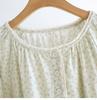 Women's Forest Floral Cotton Pajama Set - Long-Sleeve Gauze Cardigan, Sweet & Loose Nightgown for Spring & Autumn.