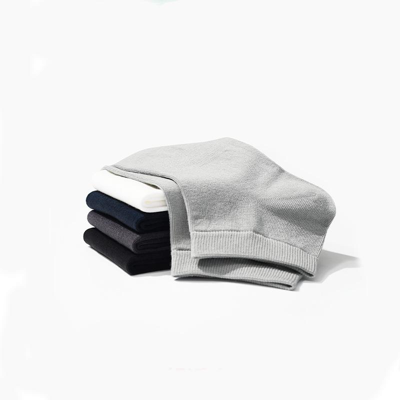 New Unisex Korean Cotton Socks - Mid-Tube & Boat Styles, Deodorizing, All-Season, Assorted Box