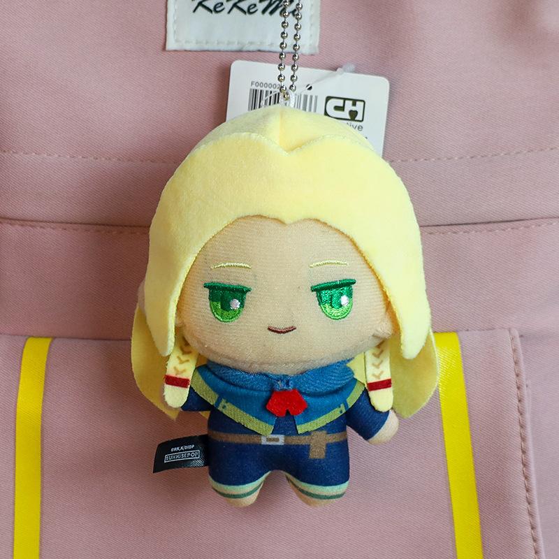 Anime Dungeon Meshi Plush Stuffed Doll Pendant 10CM Marussil Senshi Chilchuck Tims Laios Toudai Plush Keychain Peripheral Toy