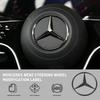 52/58mm STAR Stickers Car Steering Wheel Center Emblem For Mercedes Benz AMG W124 W202 W203 W210 W212 W220 Decal Car Accessories ZSY5