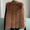 Wintermode Damen Kunstpelz Weste Jacke Kurze Warme Weste Lässig Bequem