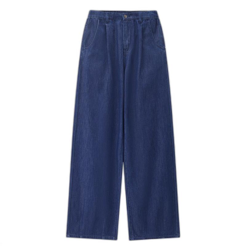 Giordano Women s Cool Pleated Straight Leg Jeans XL