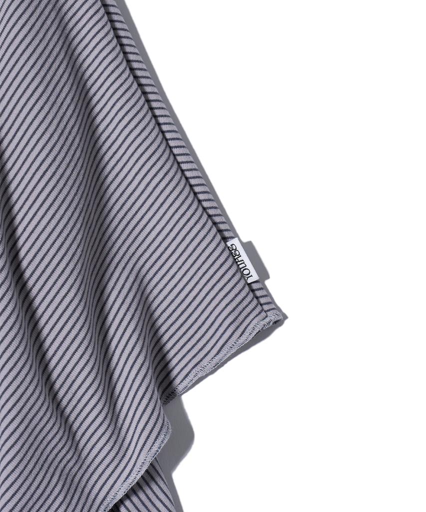 YOUHEE Flare Layered Skirt Pants Gray