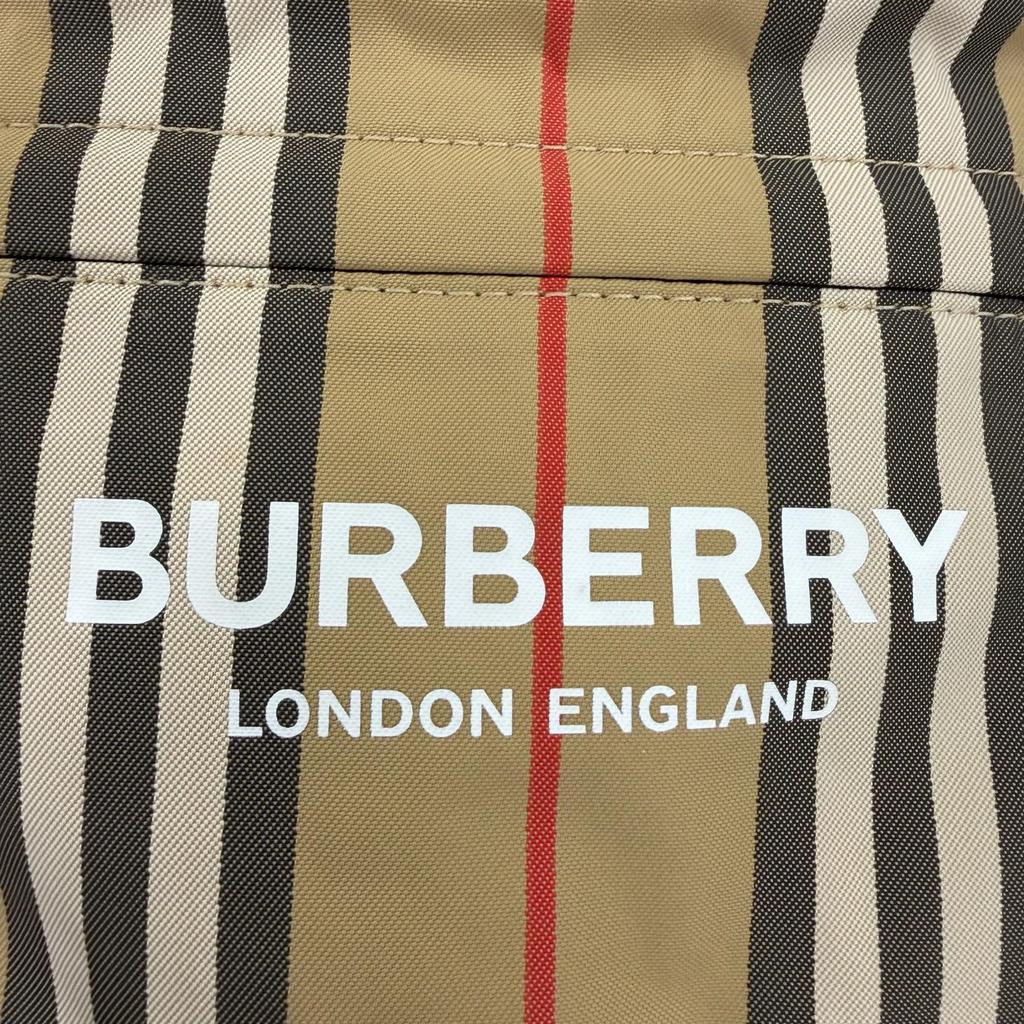Excellent BURBERRY Daypack Nova Check Logo Backpack Sling Bag Beige 8013921 Used