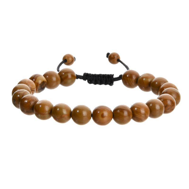 Leisure and Fashion Series Hand Chain Natural Stone Jade Mix and Match Weaving Bracelet Ornaments Gift