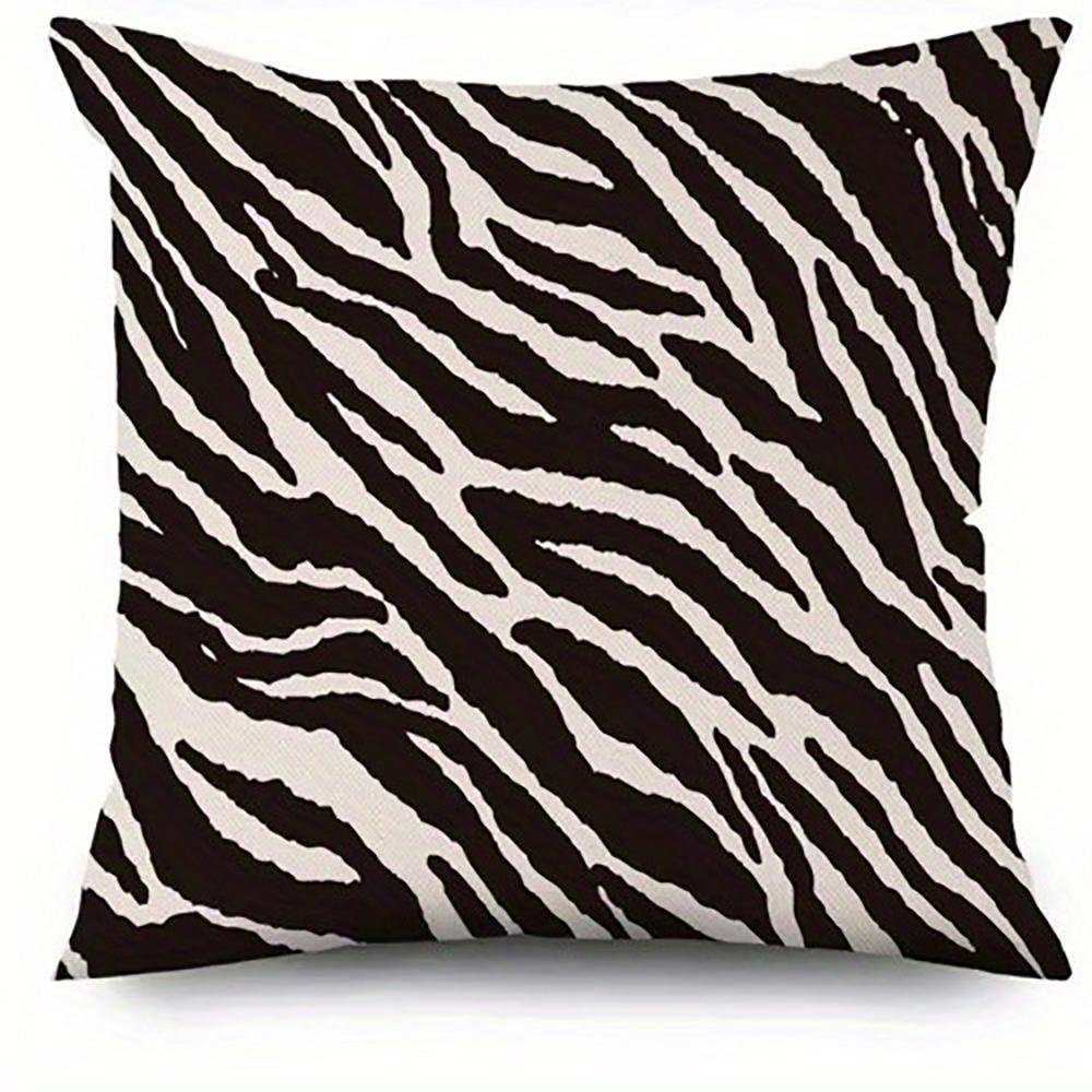 Black and White Zebra Pattern PillowcasesSuitable for Sofa Car Bedroom Decorative Cushion Cover Pillow Cover