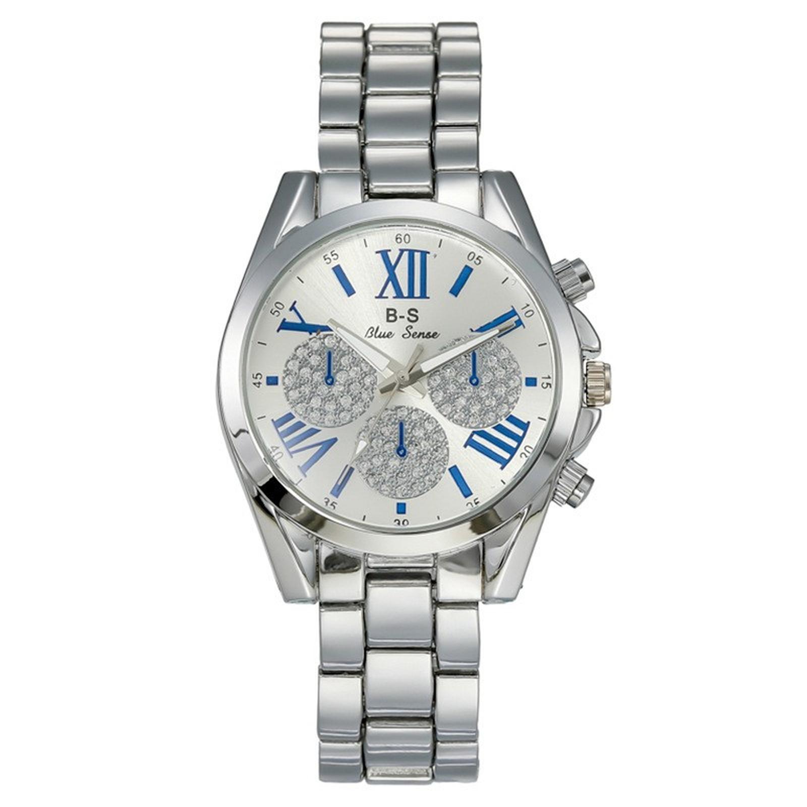 

Женские модные кожаные часы One Size серебряный