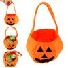 Pumpkin Shape Carrying Bag Soft Adding To Halloween Atmosphere Bag for Bedroom Living Room Laundry