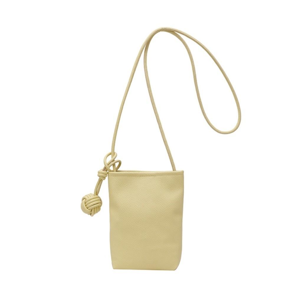 

PU Leather Leather Trend Shoulder Bag Candy Color Mini Summer Shoulder Bags Outdoor жёлтый