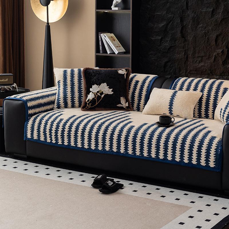 Plush New Year Sofa Cushion Wedding Autumn And Winter Cover New Red High-End Thickened Inline Sofa Cushion