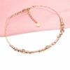 Purple Gold Transfer Bead Bracelet Light Luxury Fashion Rose Gold Plated Laser Bead Bracelet Women