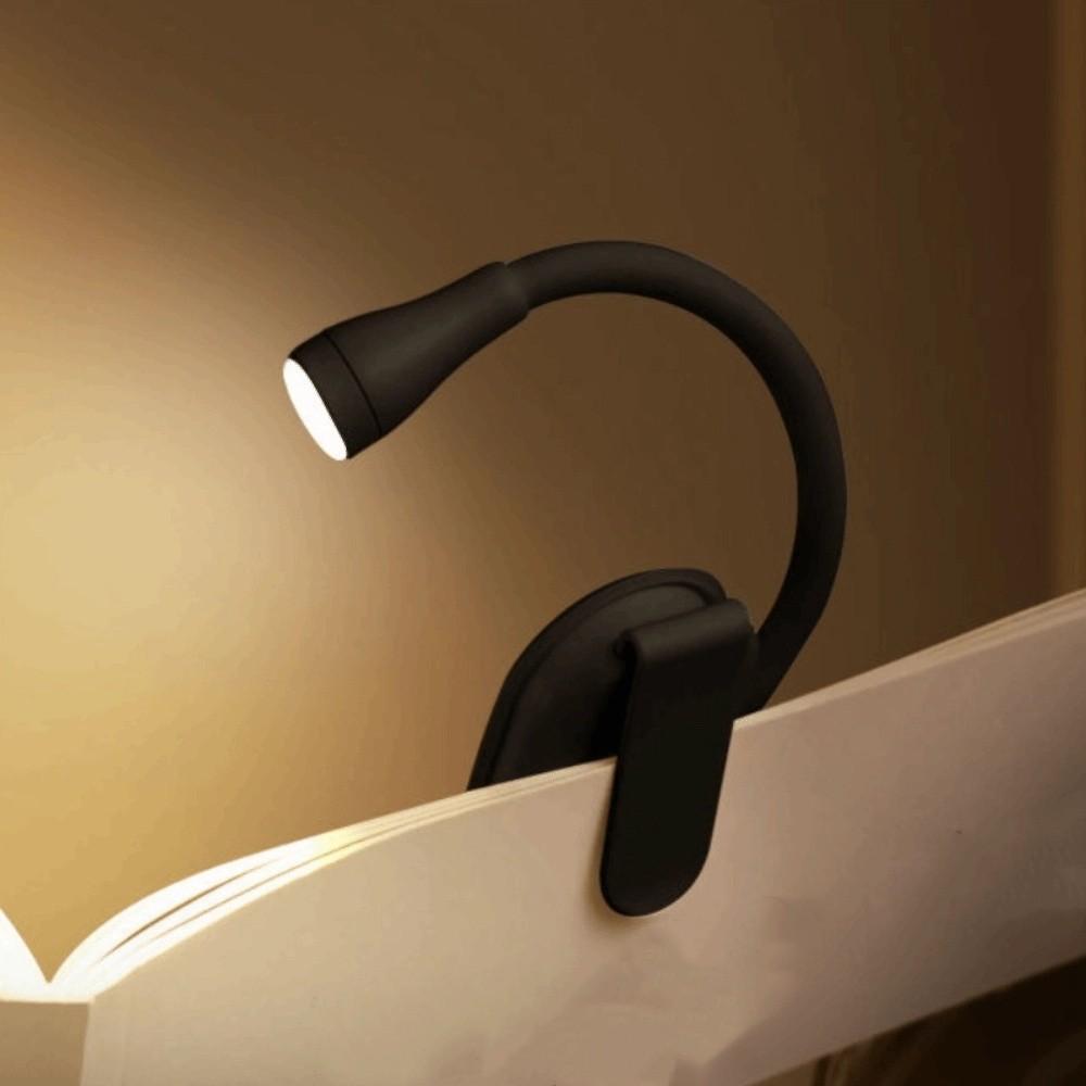 ABS Shell Mini LED Book Light 3 Color Study Lamp 360° Flip Eye Protection Lamp  Study Use