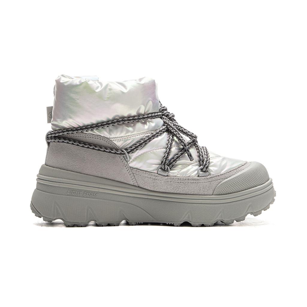 Li Ning Honey Boot Fleece Warm Waterproof Soft Thick Sole Height Increasing Shock Absorption Wear Resistant High Top Casual Shoes AGCV388-4