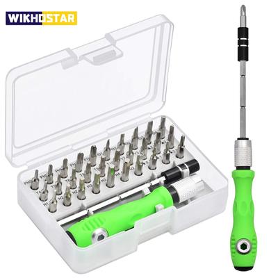 32 in 1 Multifunktionales Schraubendreher-Set Mini Kleiner Schraubendreher Torx Phillips Magnetischer Schraubendreher Bit Tragbares Reparaturwerkzeug-Set