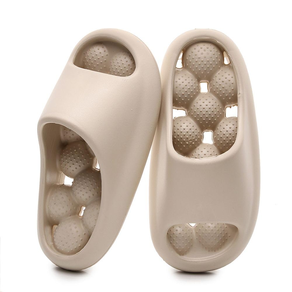 

Здоровая комната для ног EVA Унисекс Японская обувь и вес [MORABLU] Сандалии, Рефлексология, Домашние/уличные тапочки, Обувь на толстой подошве, Массаж, Водонепроницаемые, слоновая кость