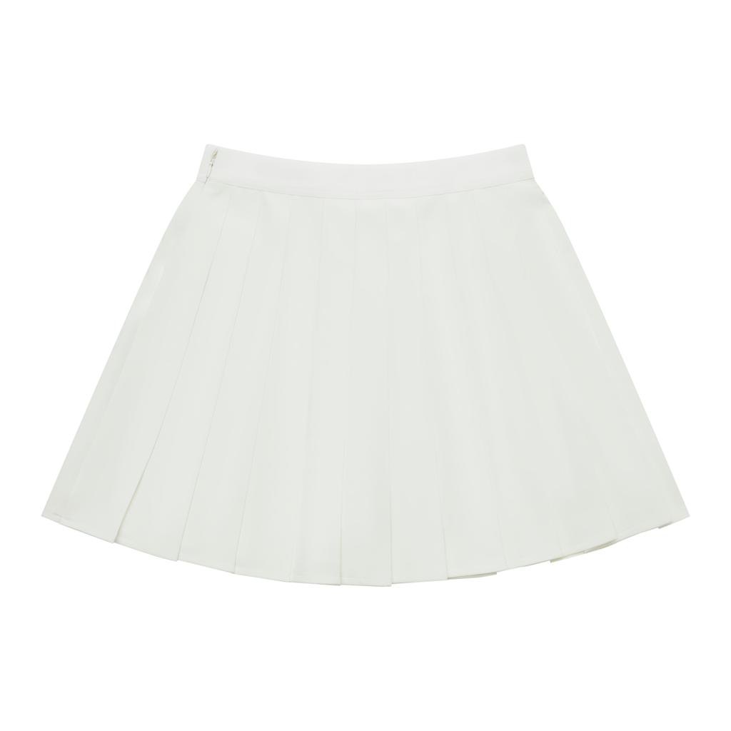 New MLB Preppy Style Collection Los Angeles Dodgers SS24 Casual Short Skirts Women's Cream 3FSKV0143-07CRS