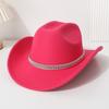 Western Cowboy Top Hat Horse Riding Travel Leisure Top Hat Party Jazz Hat Felt Hat