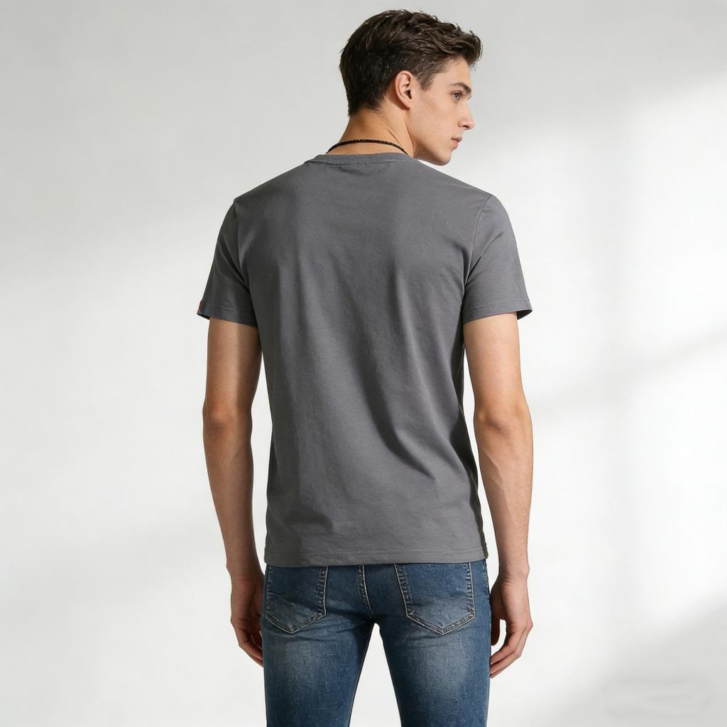 Men's Plus Size Cotton T-Shirt Short Sleeve Print Colorful Feathers Tee Breathable Oversized Male Tops