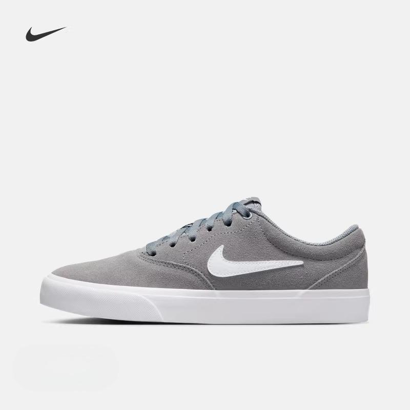 

Жіночі шкіряні тиснені кросівки Nike - Весняні низькі вінтажні, підтримуючі та довговічні - NIKE CHARGE IM439 39 сірий