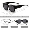 VANANA Over-the-Eye Sunglasses with Polarized Lenses, UV400 Protection, for Men and Women, Lightweight Full-Coverage Frame, for Driving, Fishing, and