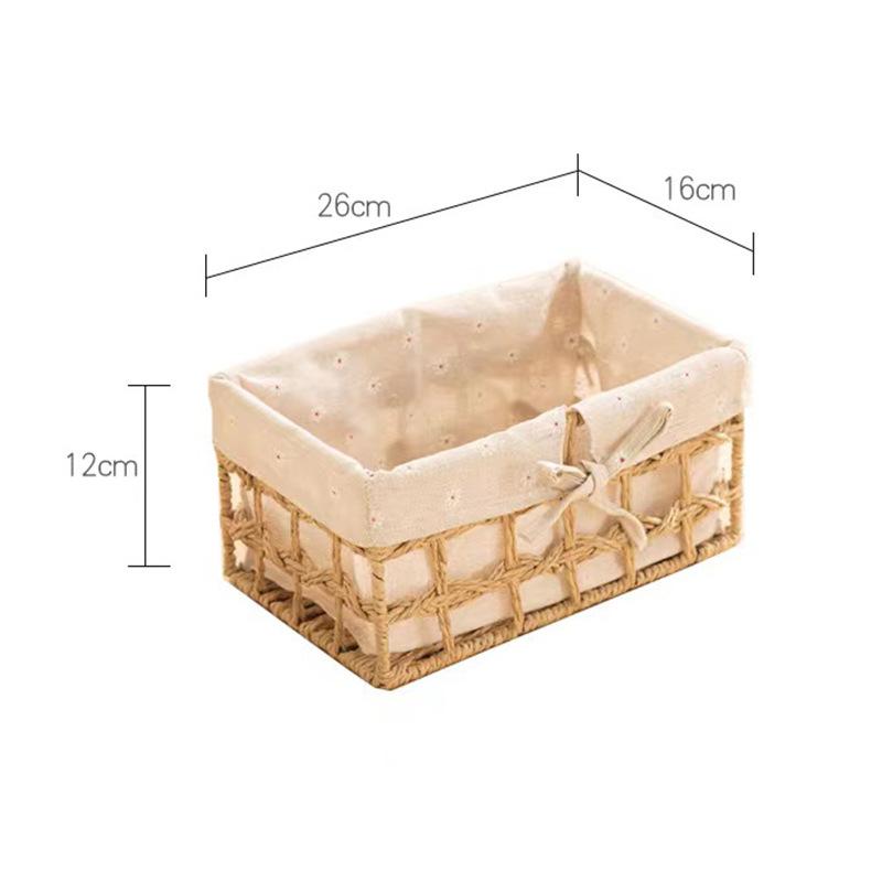 

Paper Rope Woven Storage Basket - Toy, Cosmetics, Key Holder, Entryway Organizer