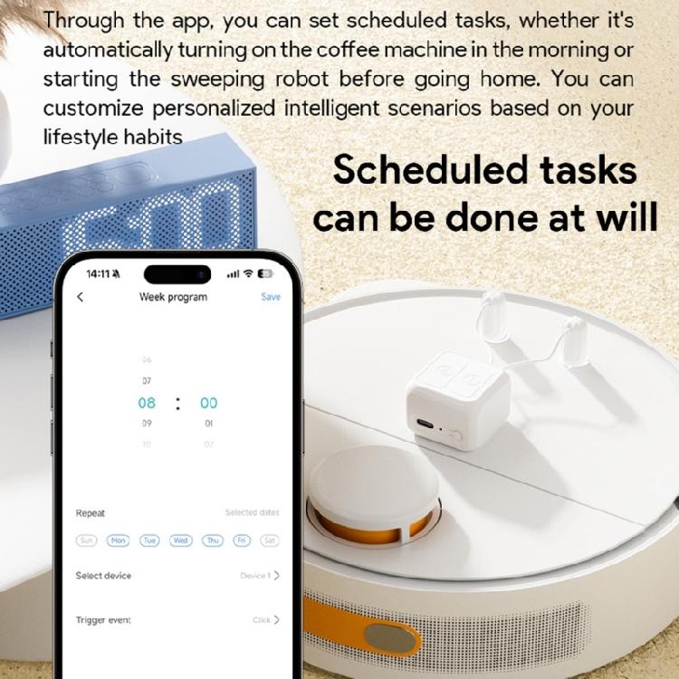 Innovative Fingerbot Switches Remote Controlled Finger Bot with Double Control Option and Timed Automation for Home