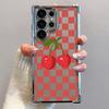 Clear Cover Phone Case for Samsung Galaxy S23 S25 Plus S21FE S24 S24ultra S20 FE S24fe S22 Ultra S25 Ultra Cartoon Bow Cherry