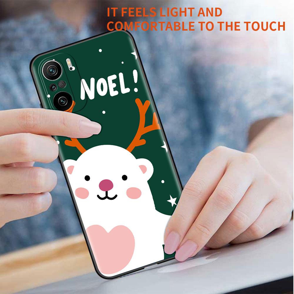 Snowman Christmas Case For Xiaomi Redmi Note 11 10 9S 9 K40 Pro 7 8 9A 9C 8T 9T 10C 10Pro Silicone Phone Shell