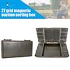 Carp Fishing Organizer Box Portable Fly Fish Tackle Boxes 27 Grid Magnetic Multipurpose Compartments Fishing Gear Accessories