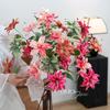 3D Printed Lily Bouquet - Oil Painting Style Fake Flowers for Home Decoration & Wedding Arrangements
