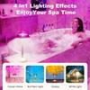 Lampada Impermeabile per Doccia Proiettore Onda Oceanica Luce Galassia Boreale 16 Colori RGB Ricaricabile Telecomando Lampada LED per Doccia Vasca da Bagno Decorazione