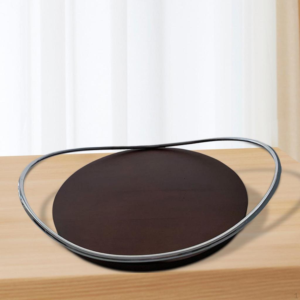 Dinnerware Serving Tray with Handles, Teapot And Cup Organizer, Ideal for Living Room