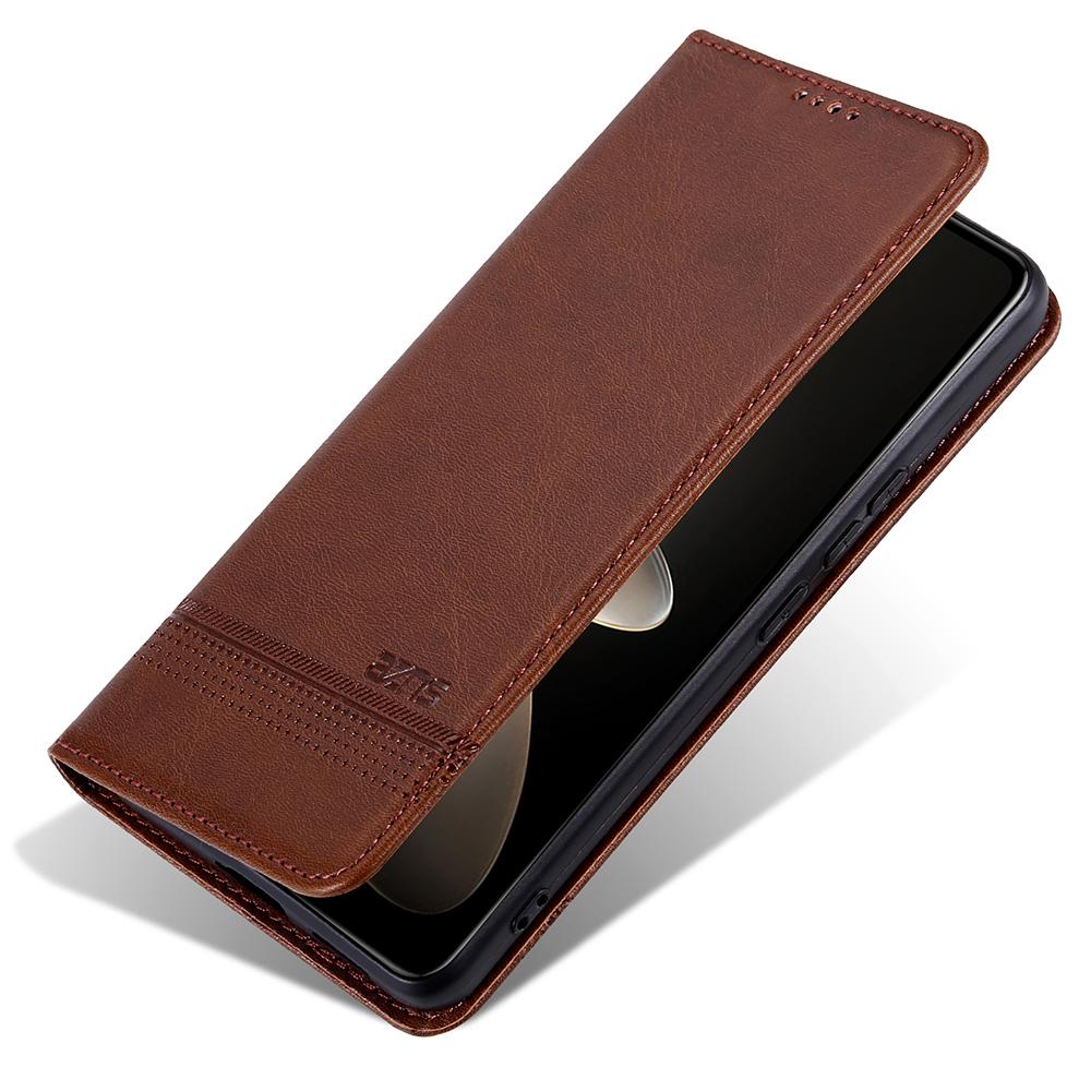 AZNS For Honor 300 Pro Case Cowhide Texture PU Leather Wallet Phone Cover