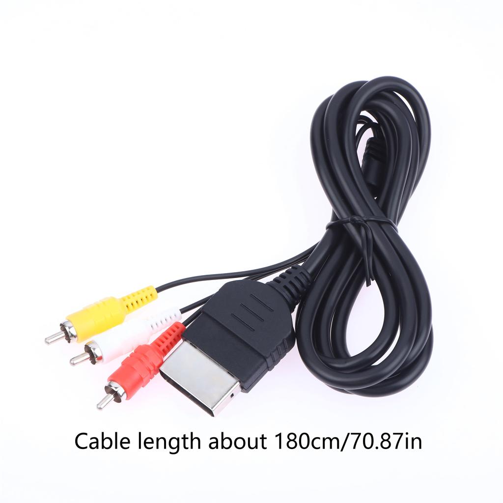 1/2/3Pcs Audio Video AV Composite Cable Cord For XBOX AV Cable Cord Connection DVD CD Monitor Adapter Connector 180CM