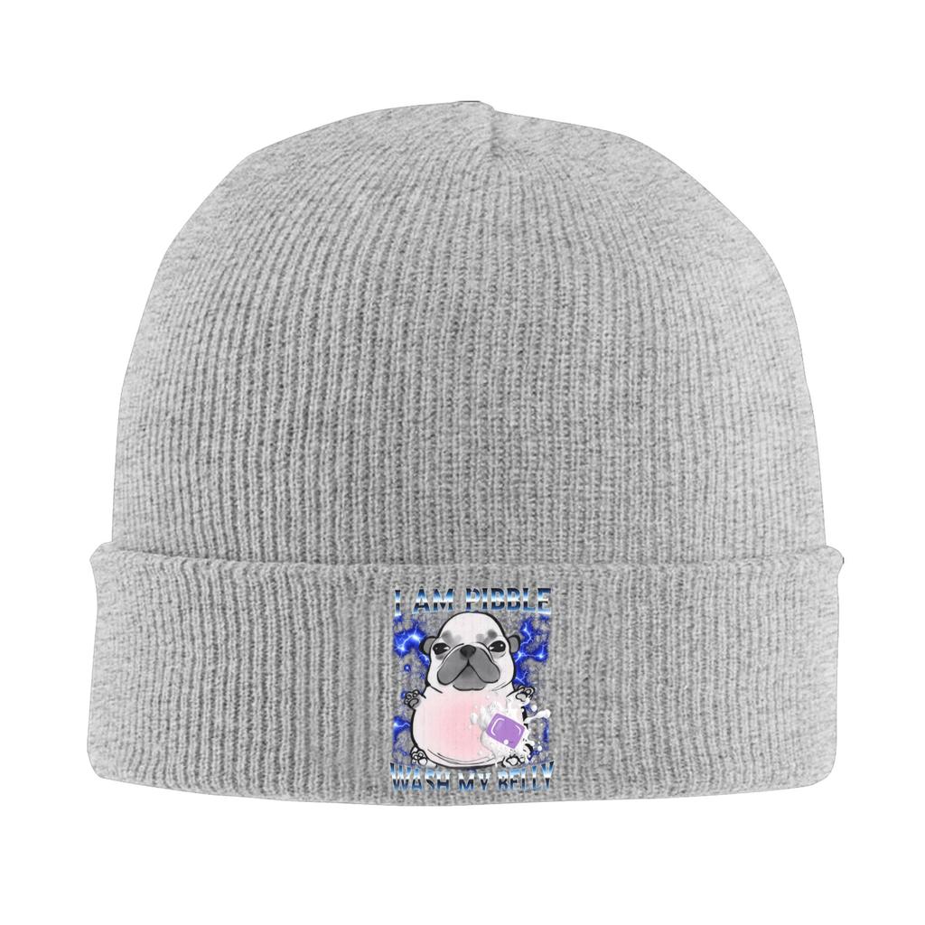 Funny I am Pibble Dog Puppy Beanie Hats Bonnet Hats Men Women Vintage Outdoor Skullies Beanies Winter Design Elastic Caps