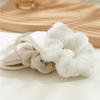 2005 Winter New Plush Fabric Scrunchie for Women, Simple Cat Ear Headband, Versatile Elastic Hair Tie