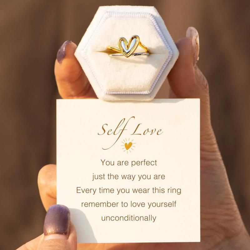 Trendy Heart Ring Set: Korean-Inspired, Stylish, Unique Design for Women