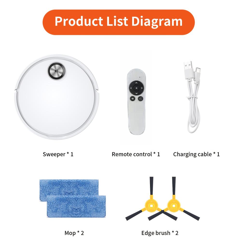 Xiaomi 3-in-1 fully automatic intelligent sweeping robot, mopping, vacuuming, with water tank, APP function household vacuum cleaner
