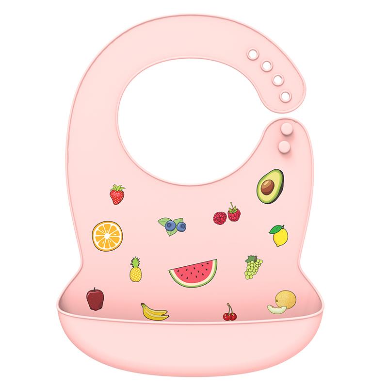 Babero de silicona para bebé, Baberos impermeables con forma de plátano para Saliva, delantales comestibles suaves para alimentación de recién nacidos con dibujos animados, bufanda para eructar ajustable para bebé