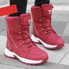 Schneestiefel Damen Wasserdicht Rutschfest Schneeland Samt Warm Dicksohlige Schuhe Damen