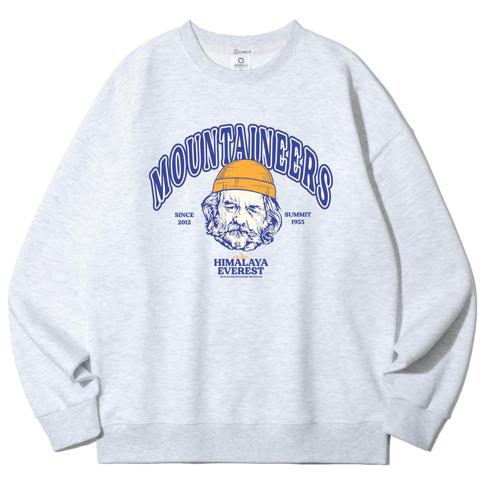 ALVINCLO Sketch Mountainals Oversized Sweatshirt Mar675 (5 Colors) (Type B)