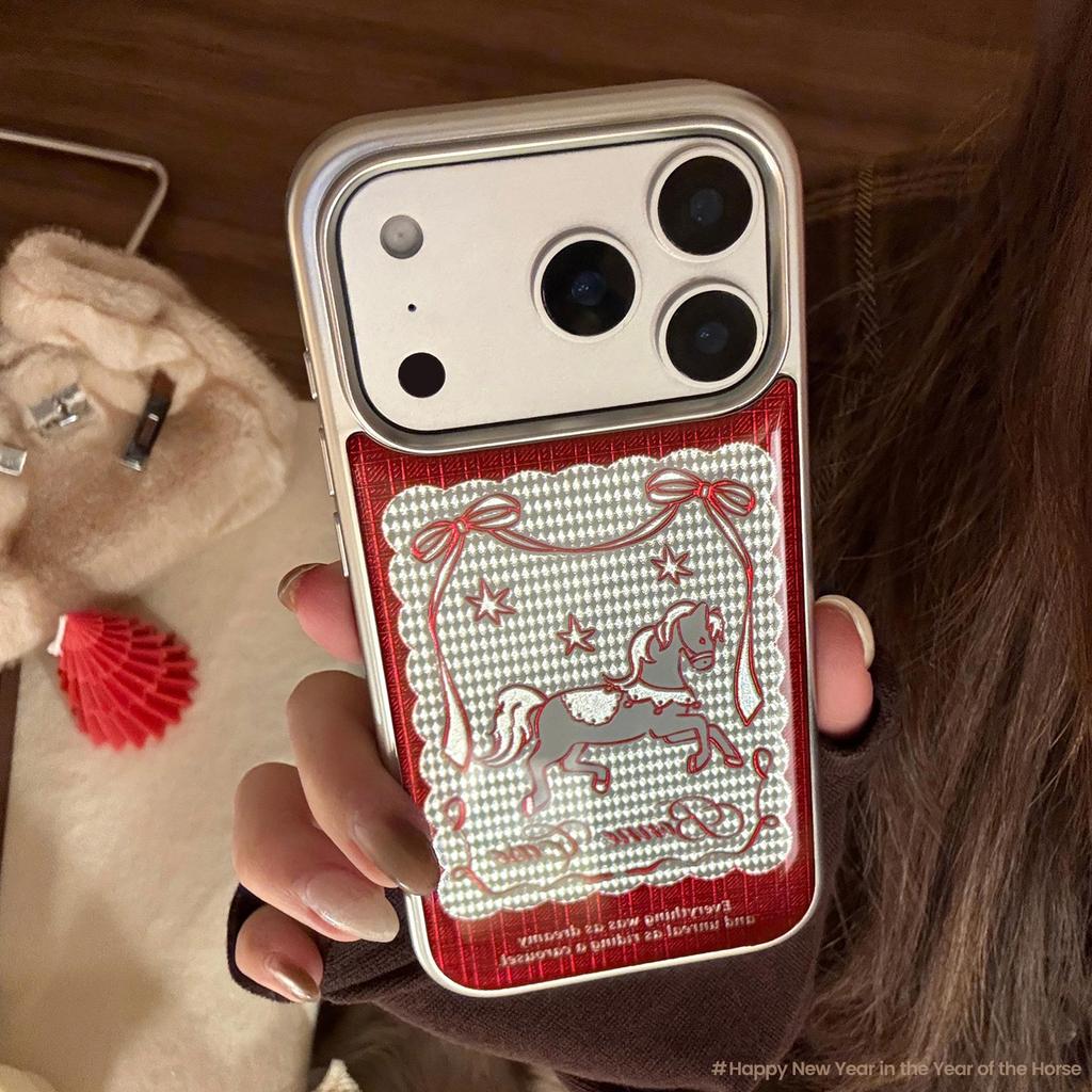 Artistic Pony Phone Case Bracelet for iPhone 16, iPhone 17, iPhone 17 Pro Max