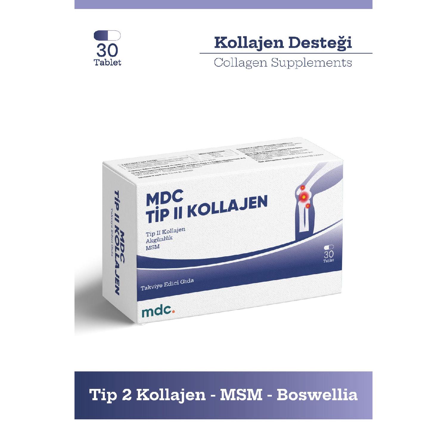 

Type 2 Collagen 30 Tablet (type 2 Collagen, Msm, Akgnlk)