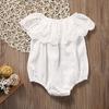 Citgeett Summer White Newborn Toddler Baby Girl White Lace Romper Jumpsuit Infant Clothes Outfit Sunsuit SS