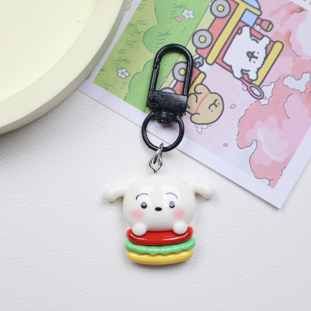 Crayon Shin-chan Cartoon Keychain Pendant - Girly Heart Backpack Ornament & Best Friend Gift Accessory.