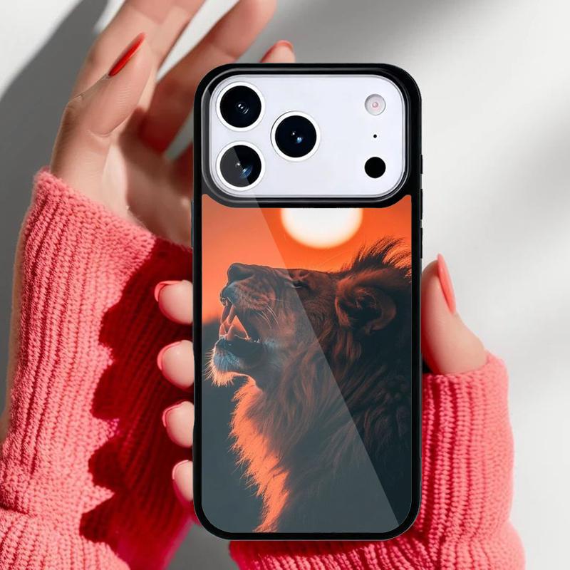 Ferocious Lion Phone Case for iPhone 17 16 15 14 13 Pro Max Back Cover for 12 11 Pro Coque