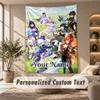 Tapestry Custom Name Text, Wall Hanging Tapestry Home Room DecorGenshin Impact