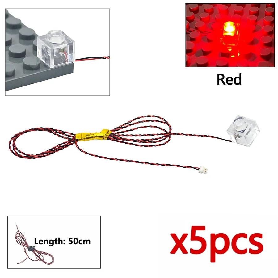 Flash Lamp City Street Light Lightsaber Spotlight Candle Lamp Bricks DIY 0.8mm Pin 1x1 1x4 1x2 LED Remote Control Building Block